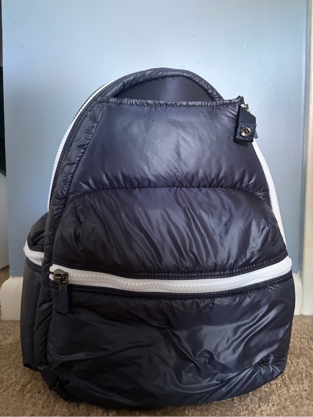 Oliver Thomas tennis backpack navy and white